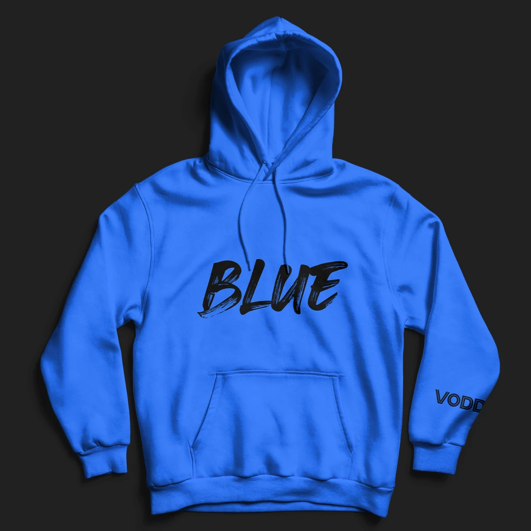 Hoody with the Voddy Blue Logo